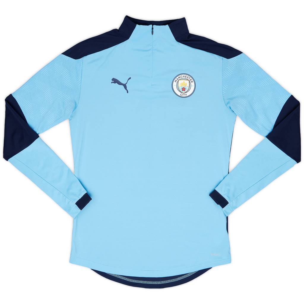 2019-20 Manchester City Puma 1/4 Zip Drill Top - 10/10 - (S)