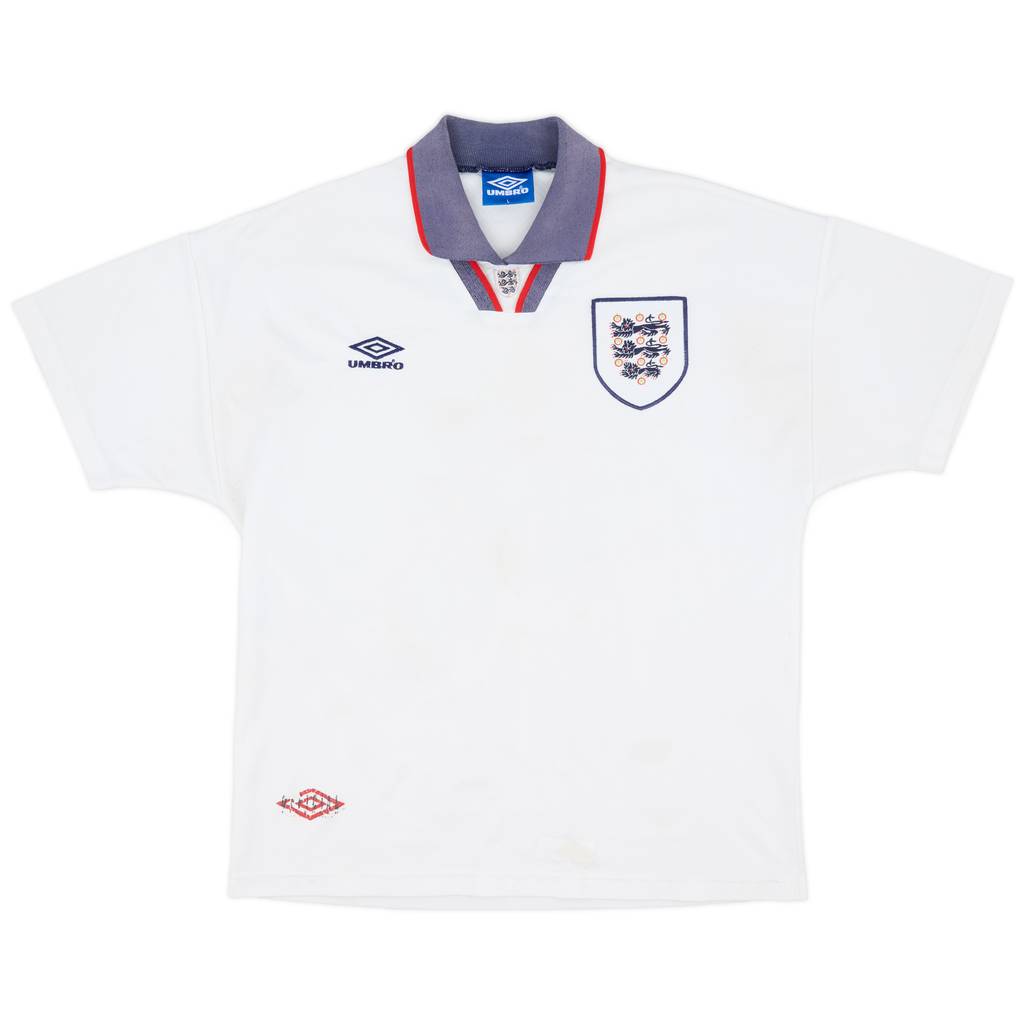 1993-95 England Home Shirt - 6/10 - (L)