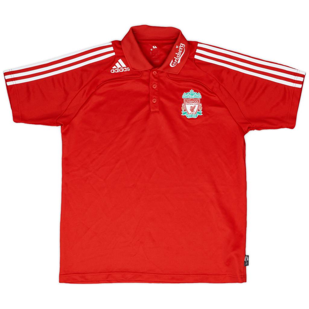 2008-09 Liverpool adidas Polo Shirt - 8/10 - (L)