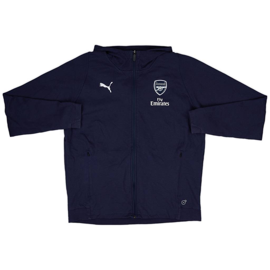 2017-18 Arsenal Puma Hooded Track Jacket - 9/10 - (XL)
