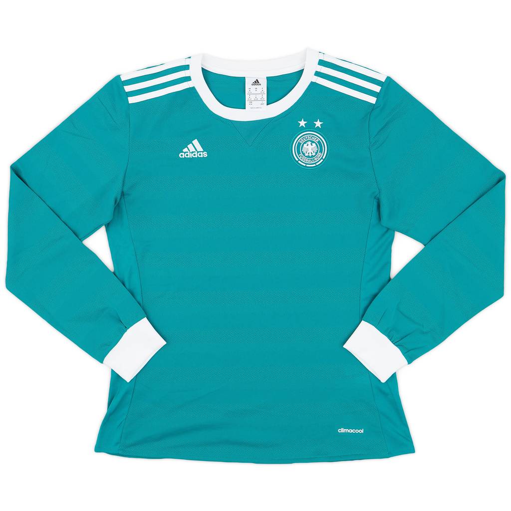 2017 Germany Women's Away L/S Shirt - 9/10 - (Women's M)