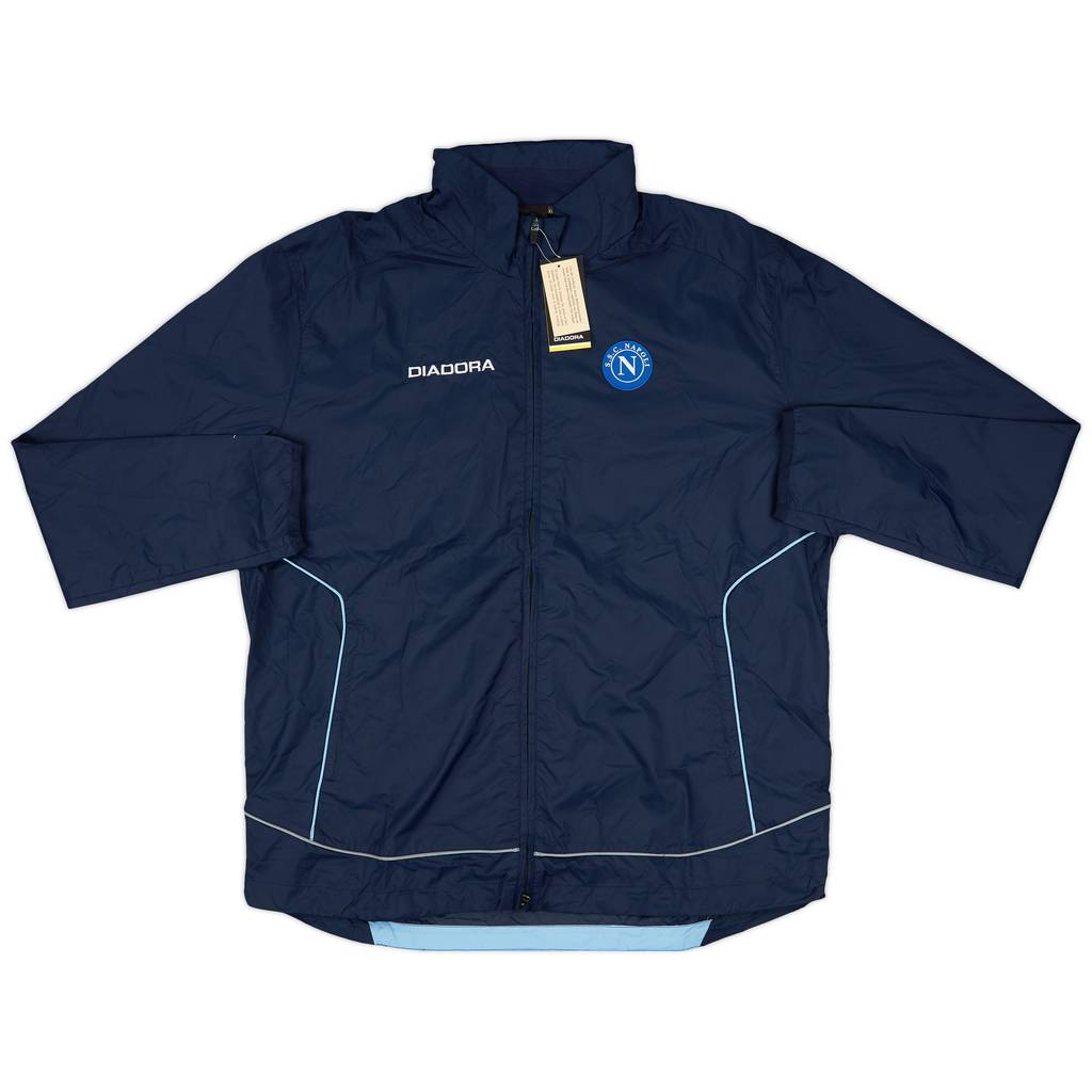 2002-03 Napoli Diadora Hooded Rain Jacket (XXL)
