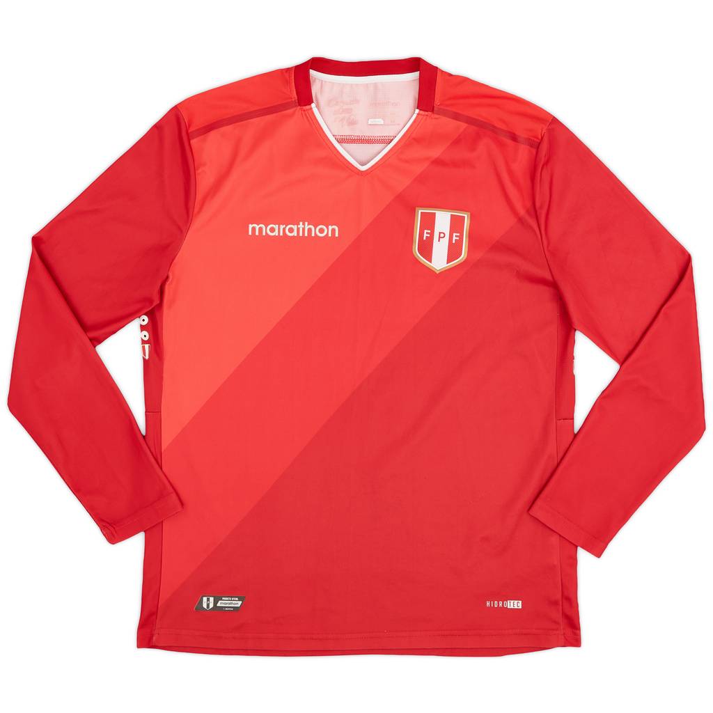 2018-19 Peru Away L/S Shirt - 9/10 - (L)