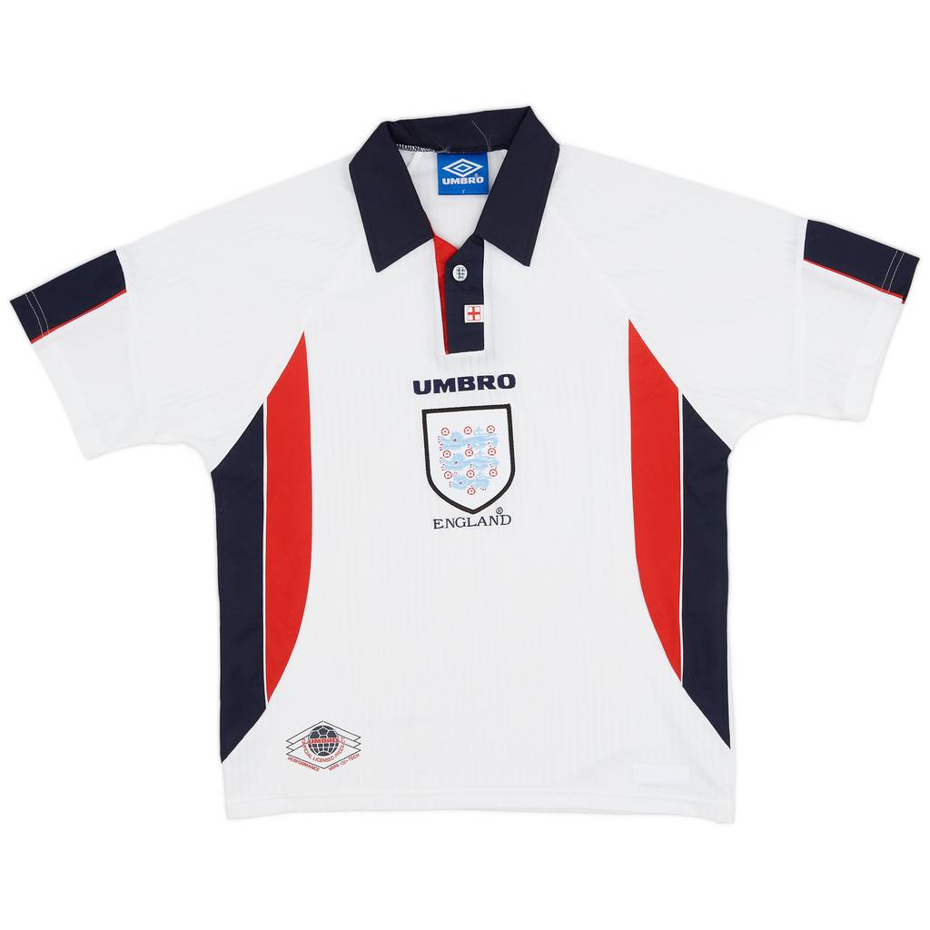 1997-99 England Home Shirt - 8/10 - (Y)
