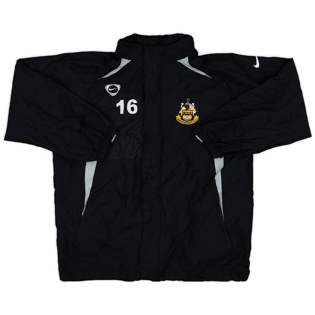 2007-08 Southport Nike Player Issue Hooded Rain Jacket #16 - 9/10 - (L)