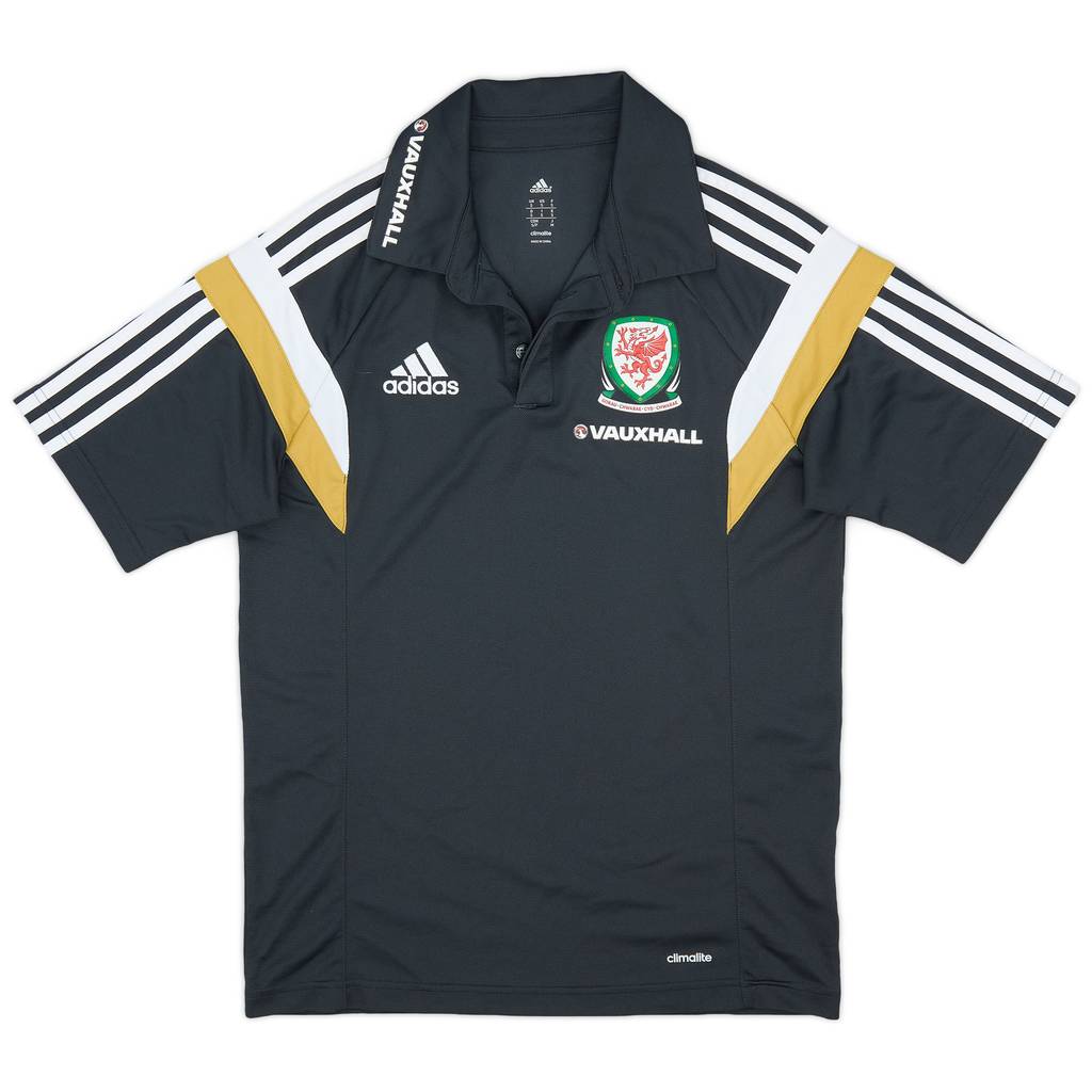 2014-15 Wales adidas Polo Shirt - 9/10 - (S)