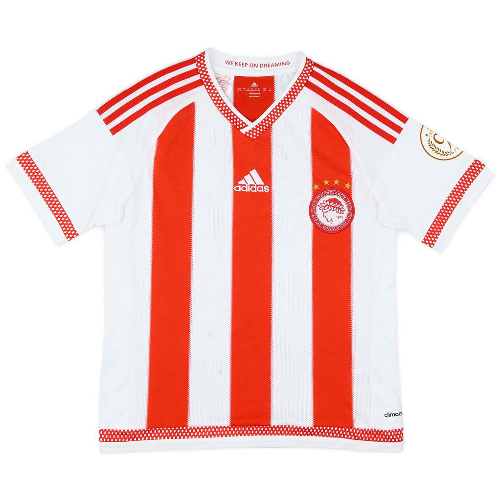 2015-16 Olympiakos Home Shirt - 6/10 - (L.Boys)