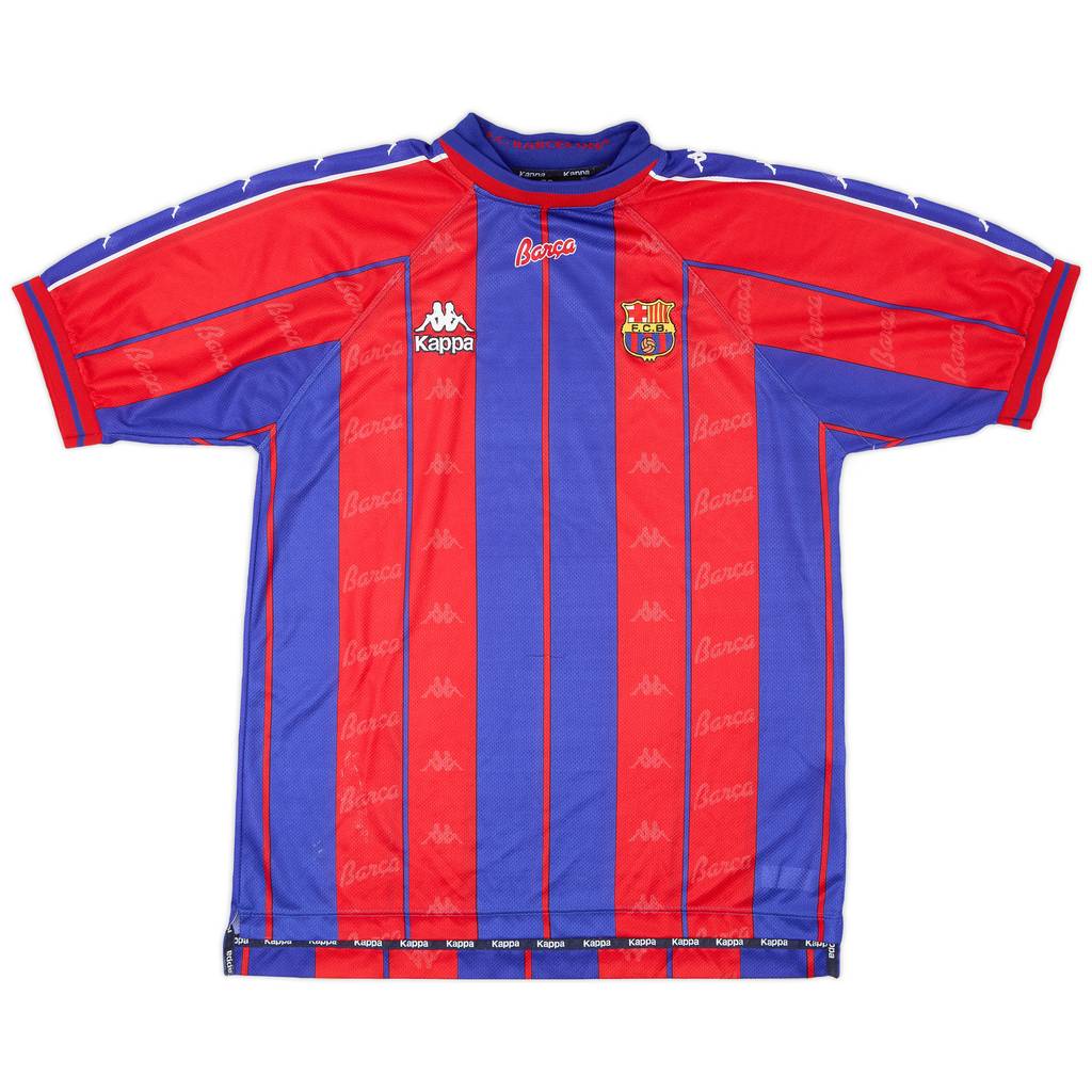 1997-98 Barcelona Home Shirt - 6/10 - (XL)