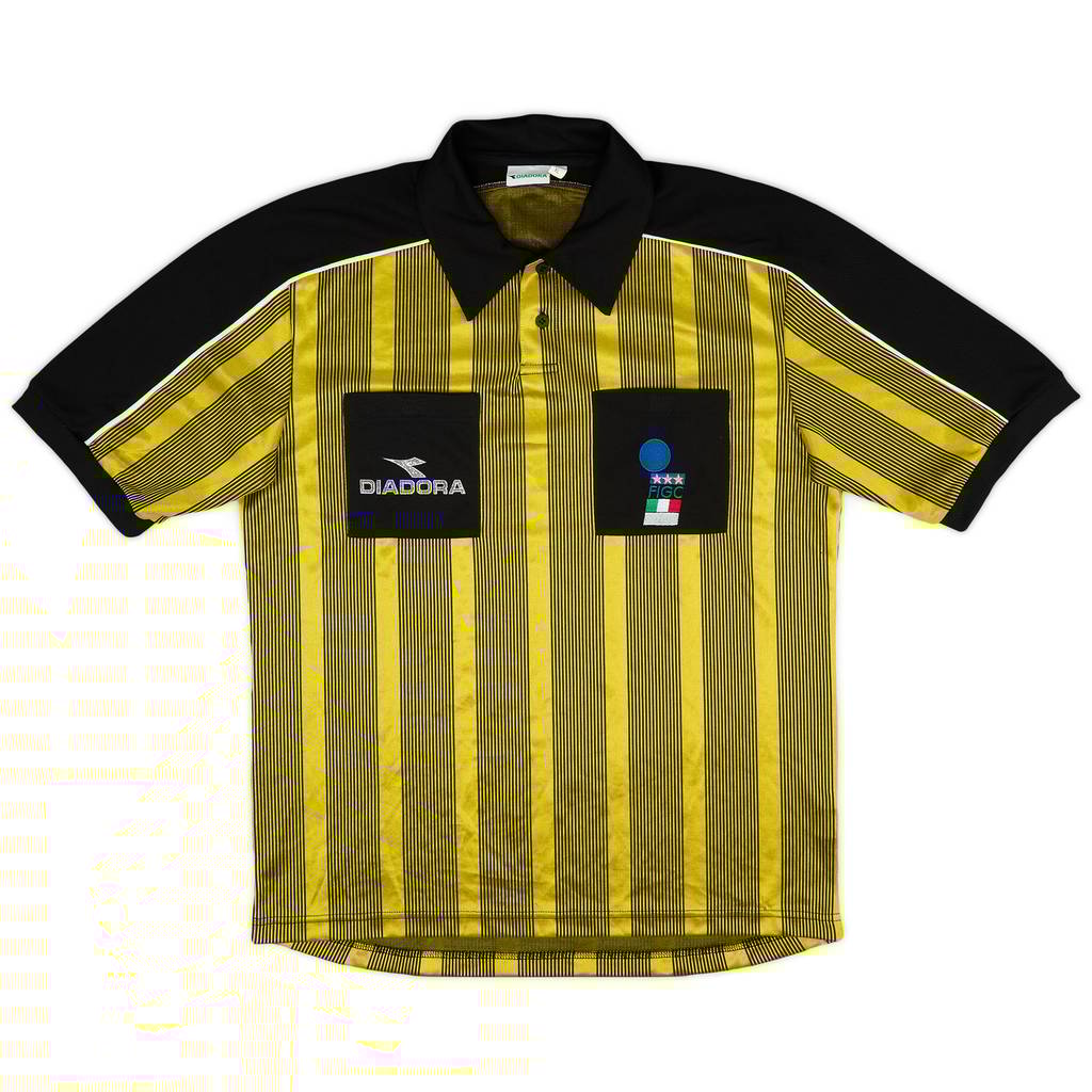 1999-00 Italy FIGC Diadora Referee Shirt - 6/10 - (XL)