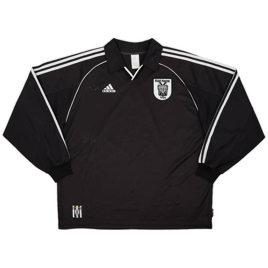 1999-00 PAOK adidas Away L/S Shirt - 6/10 - (XL)