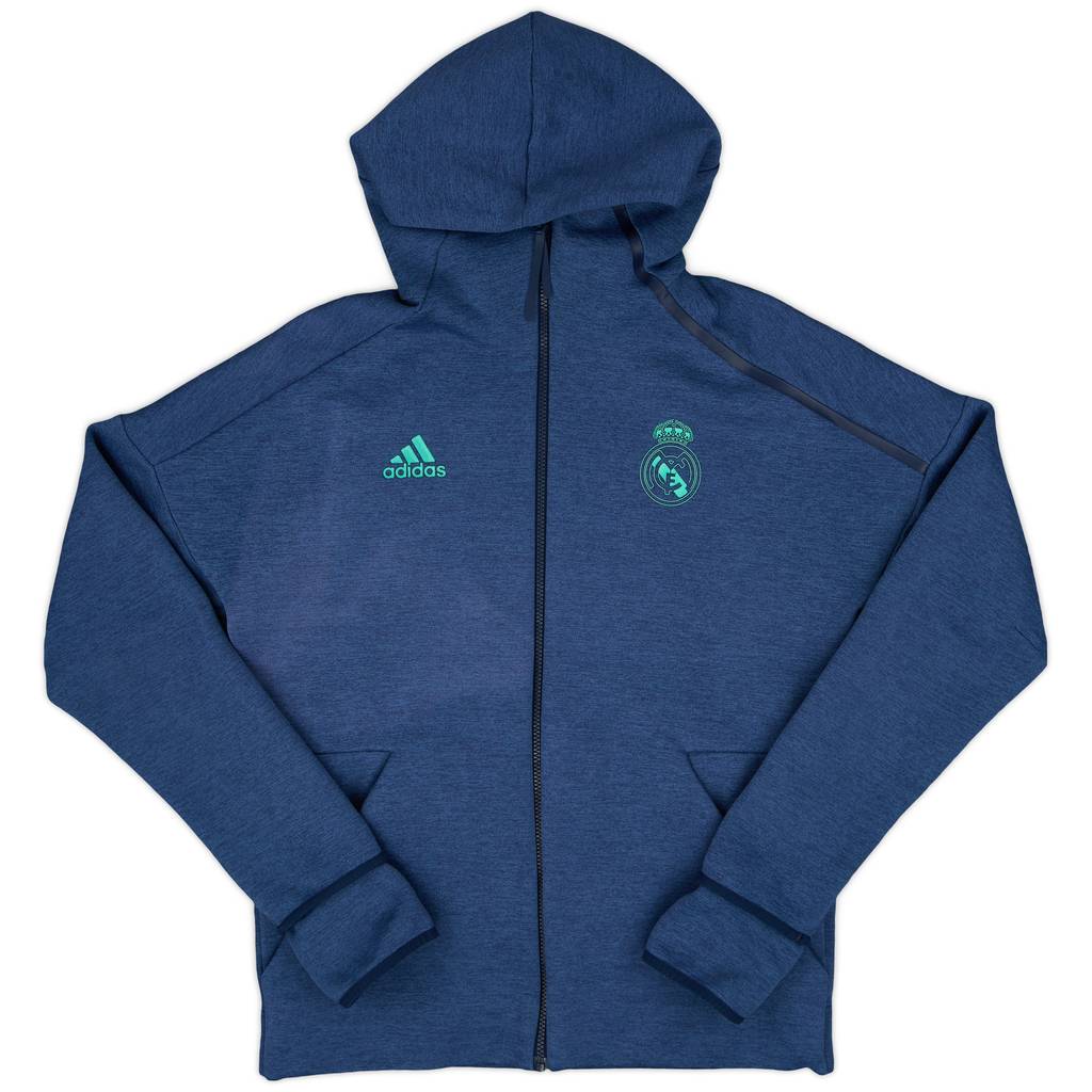 2019-20 Real Madrid adidas Hooded Zip Top - 8/10 - (M)