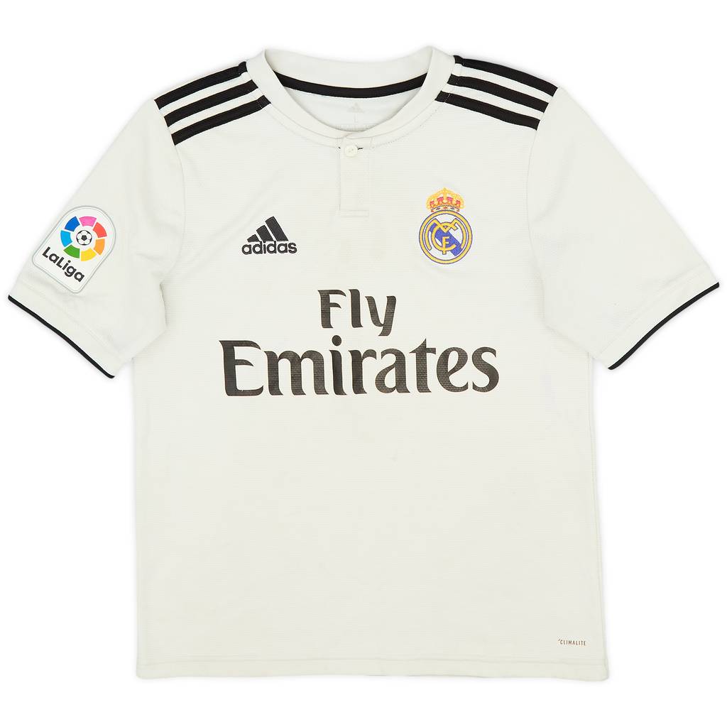 2018-19 Real Madrid Home Shirt - 6/10 - (L.Boys)