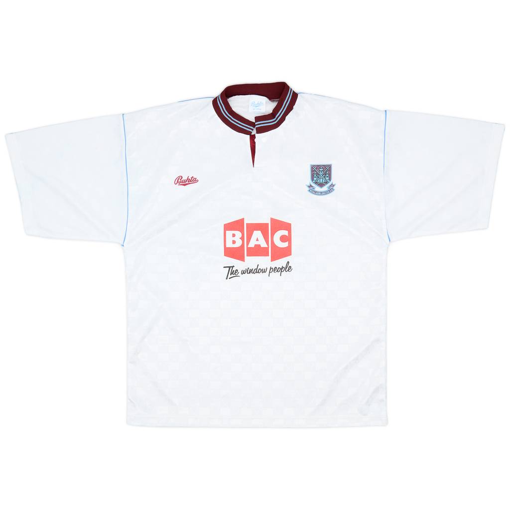 1991-92 West Ham Away Shirt - 8/10 - (L)
