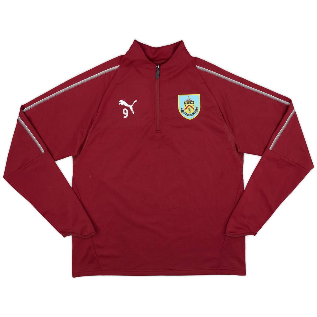 2017-18 Burnley Player Issue Puma 1/4 Zip Drill Top #9 - 9/10 - (L)