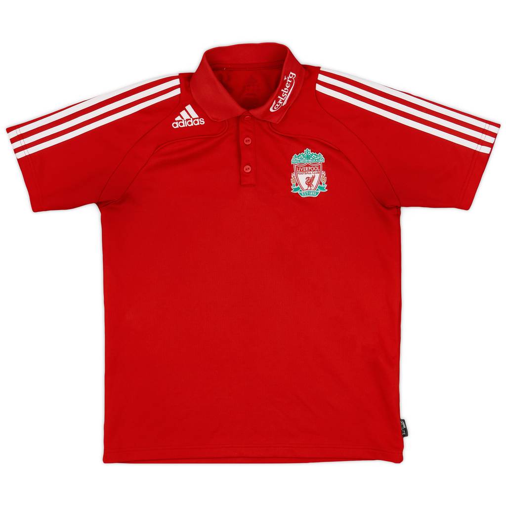 2008-09 Liverpool adidas Polo Shirt - 6/10 - (S)