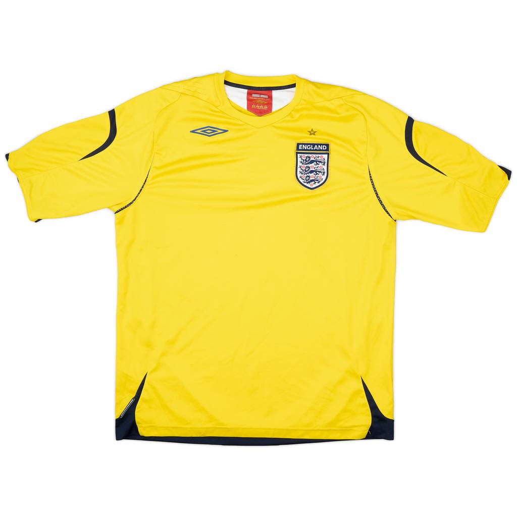 2006-08 England GK S/S Shirt - 5/10 - (XL)