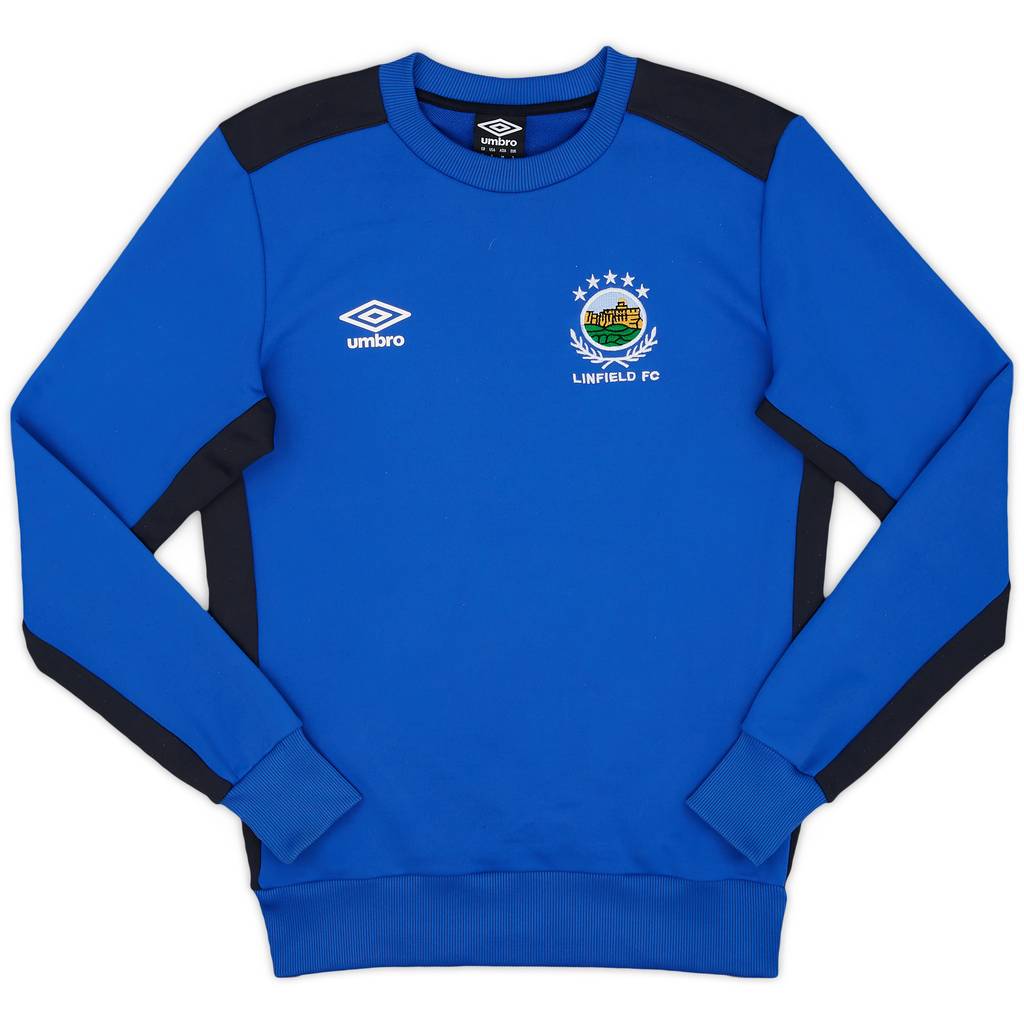 2017-18 Linfield Umbro Sweat Top - 9/10 - (S)