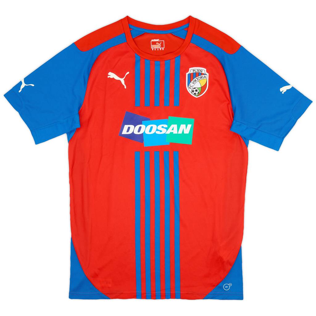 2014-15 Viktoria Plzen Home Shirt - 9/10 - (M)