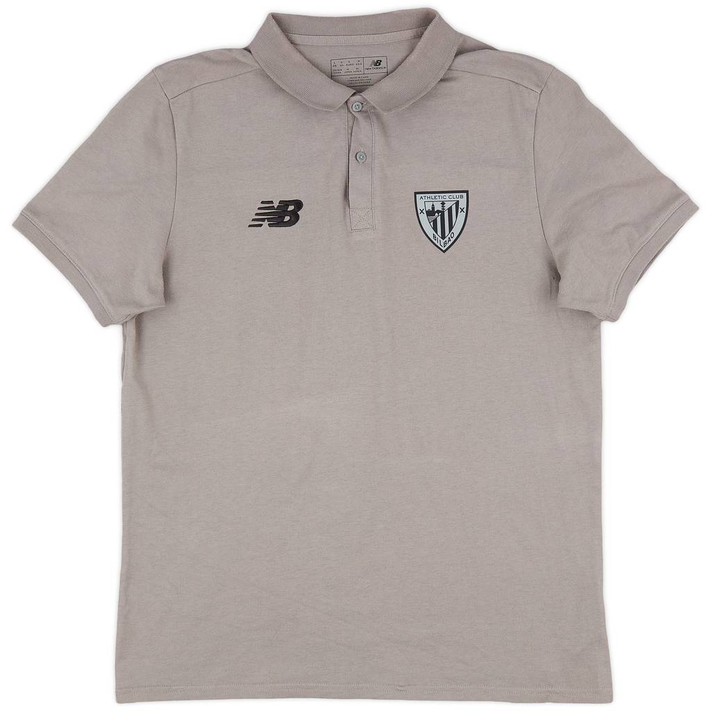 2018-19 Athletic Bilbao New Balance Polo Shirt - 9/10 - (S)