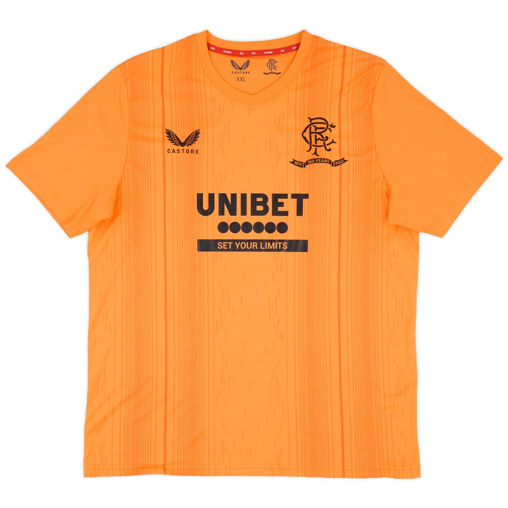 2021-22 Rangers Castore Training Shirt - 9/10 - (XXL)