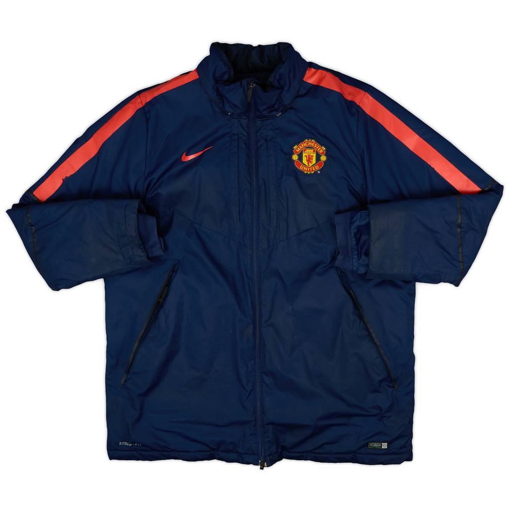 2014-15 Manchester United Nike Padded Bench Coat - 7/10 - (XXL)