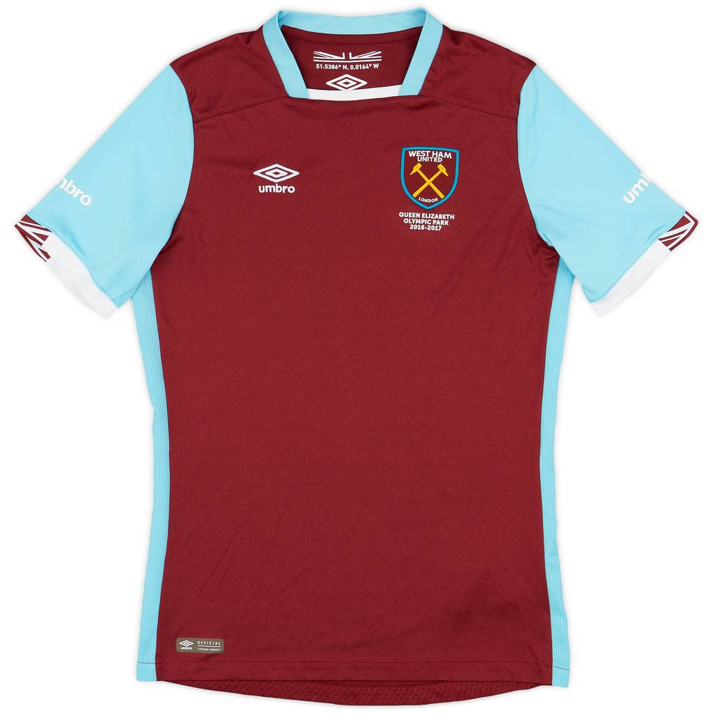 2016-17 West Ham Home Shirt - 9/10 - (XL.Boys)