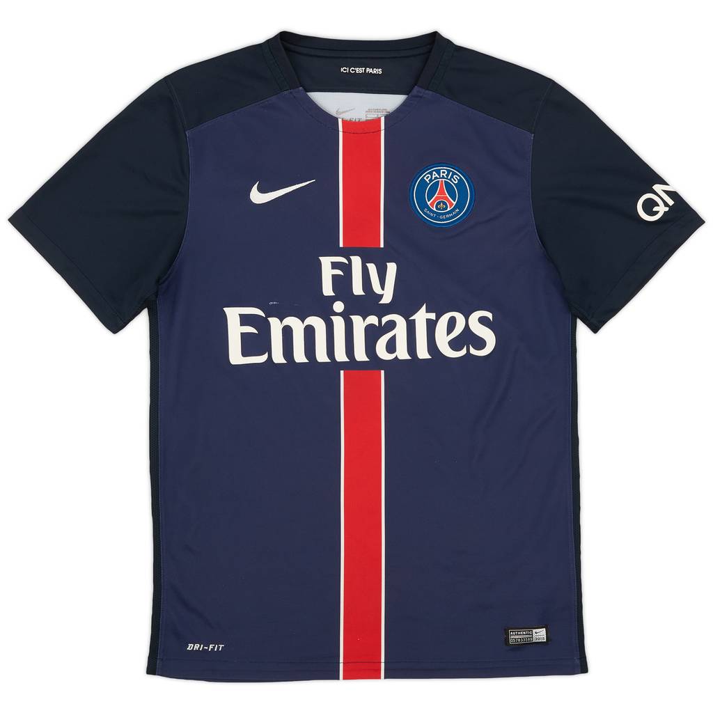 2015-16 Paris Saint-Germain Home Shirt - 7/10 - (S)