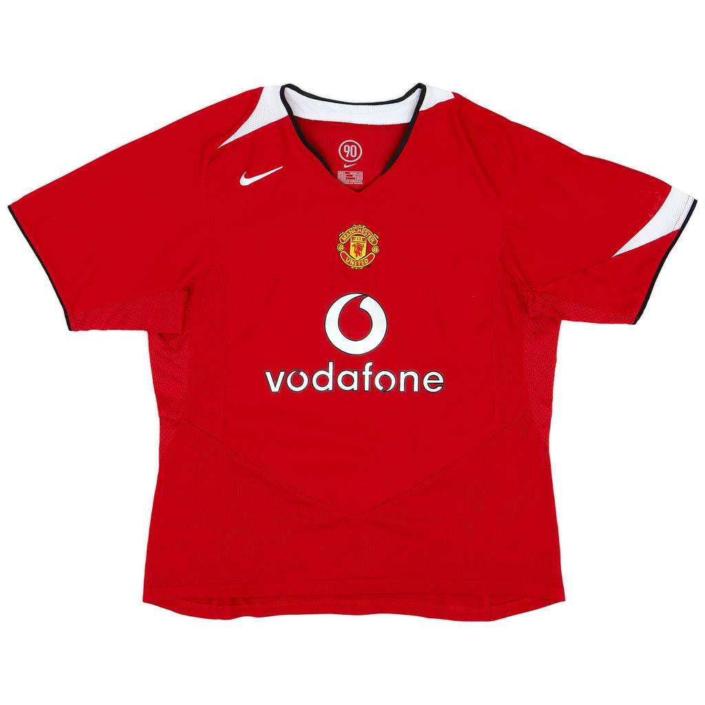 2004-06 Manchester United Home Shirt - 7/10 - (Women's L)