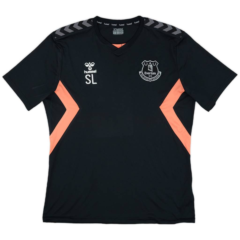 2020-21 Everton Staff Issue Hummel Training Shirt SL - 7/10 - (XL)