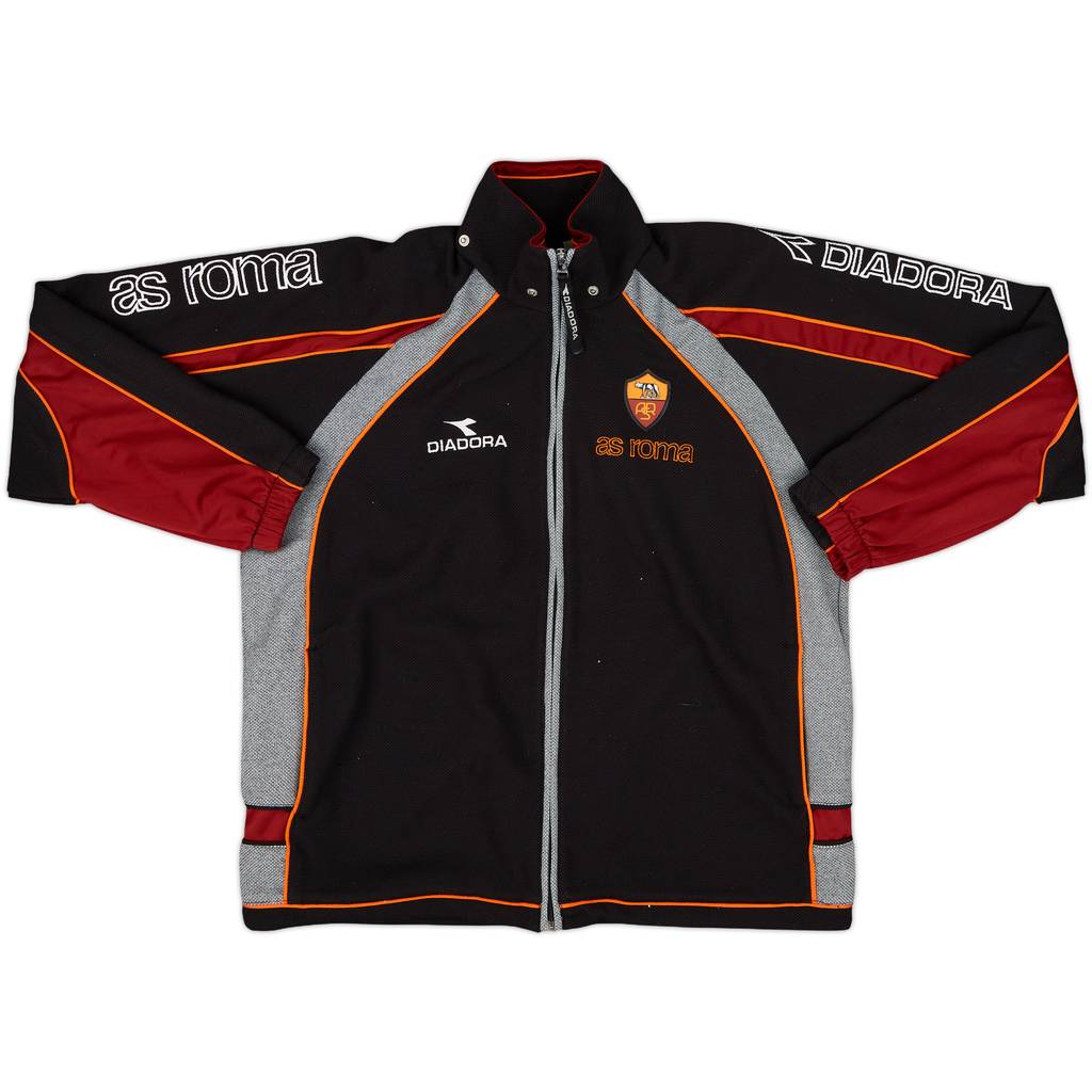 1999-00 Roma Diadora 1/4 Zip Training Top - 8/10 - (L.Boys)