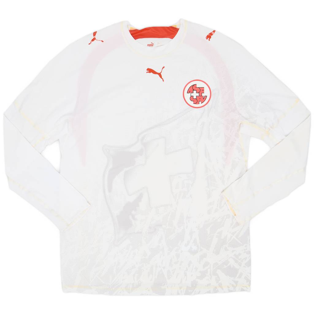 2006-08 Switzerland Player Issue Away L/S Shirt - 8/10 - (XL)
