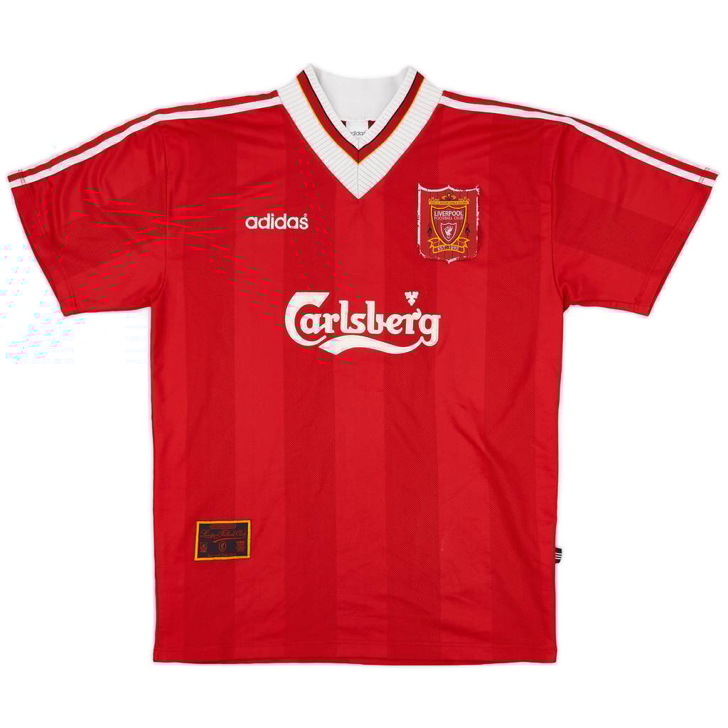1995-96 Liverpool Home Shirt - 5/10 - (XL)