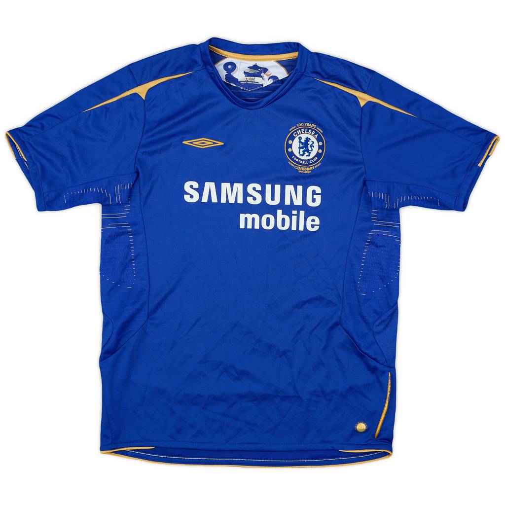 2005-06 Chelsea Centenary Home Shirt - 8/10 - (XL.Boys)