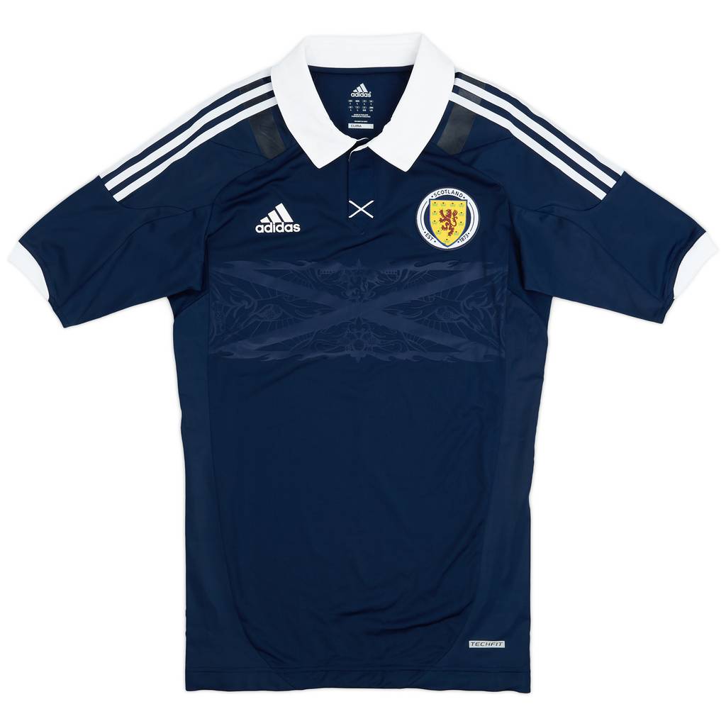 2011-13 Scotland Player Issue Techfit Home Shirt - 9/10 - (L)