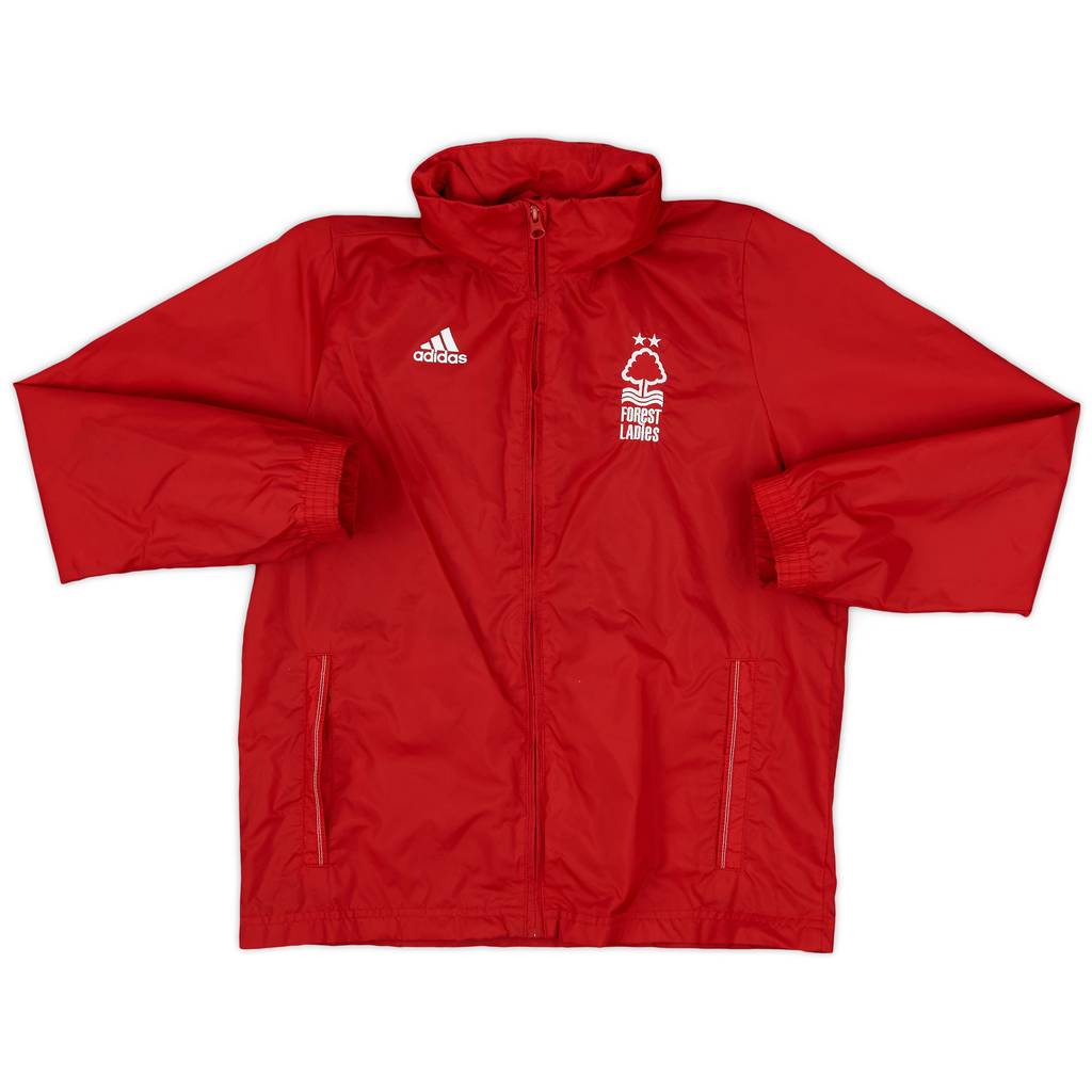 2016-17 Nottingham Forest adidas Hooded Rain Jacket - 8/10 - (L.Boys)