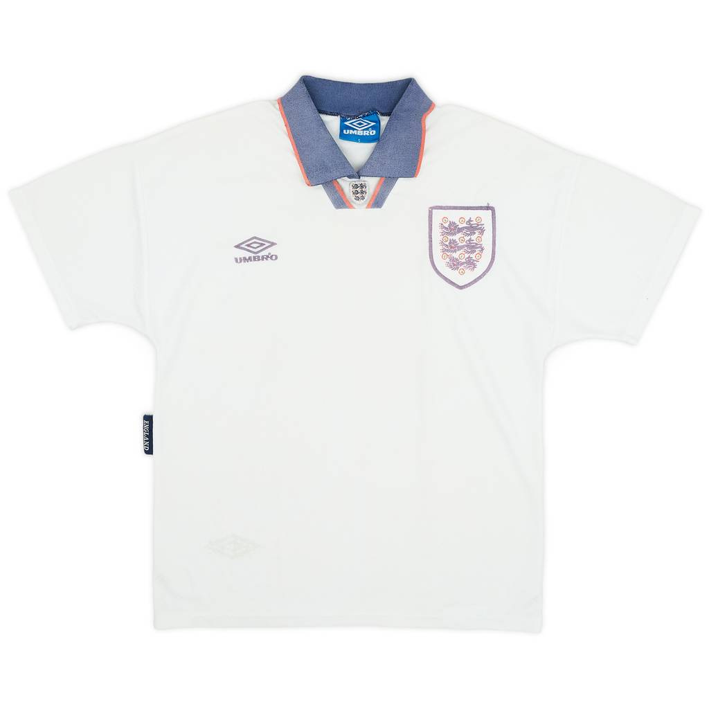 1993-95 England Home Shirt - 4/10 - (S)