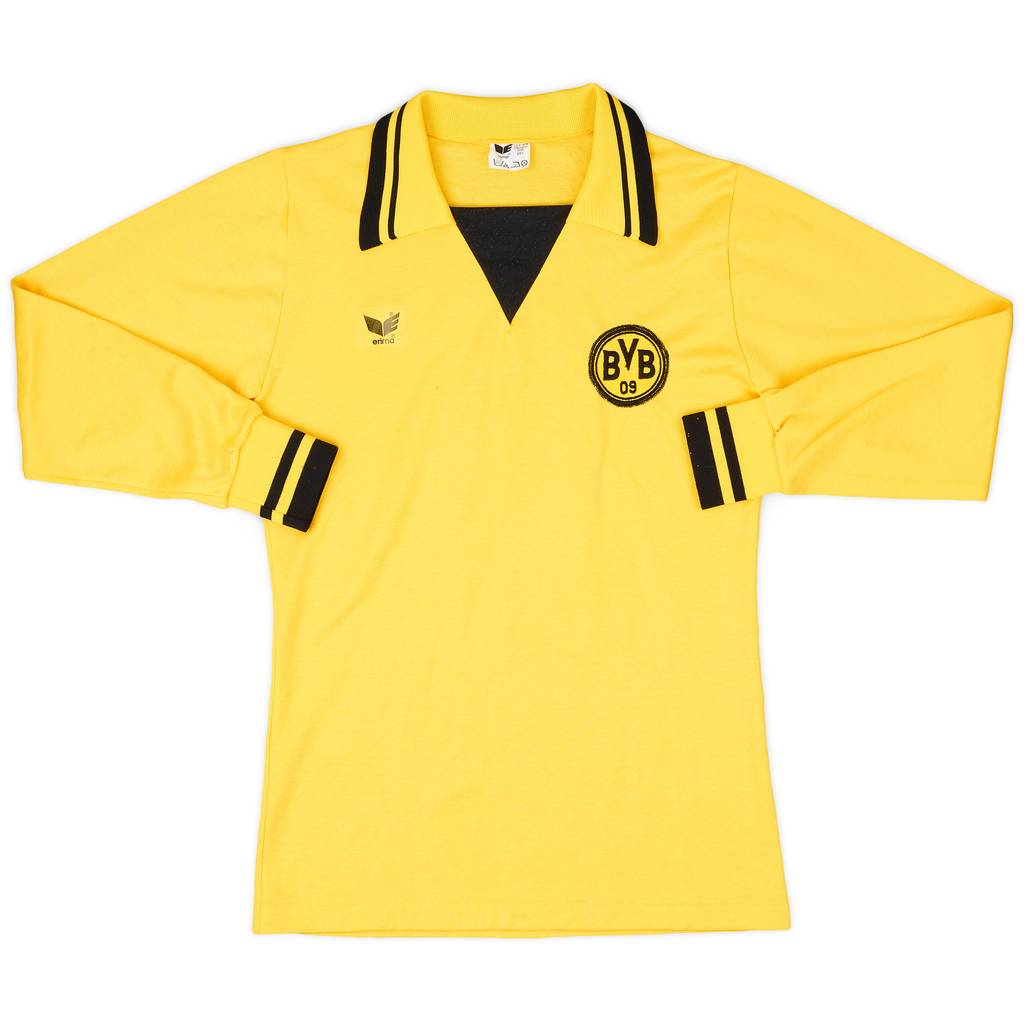 1979-80 Borussia Dortmund Home L/S Shirt - 9/10 - (S)