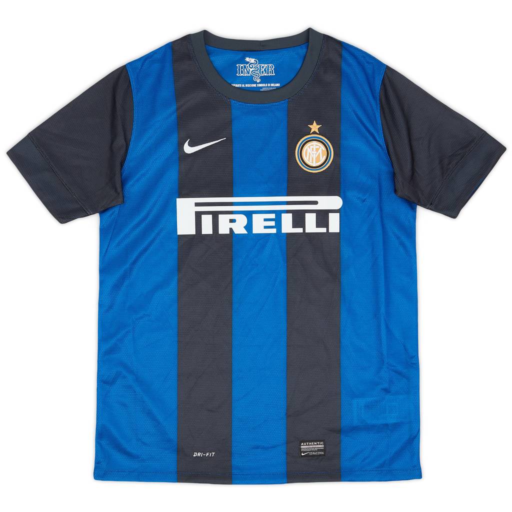 2012-13 Inter Milan Home Shirt - 9/10 - (XL.Boys)