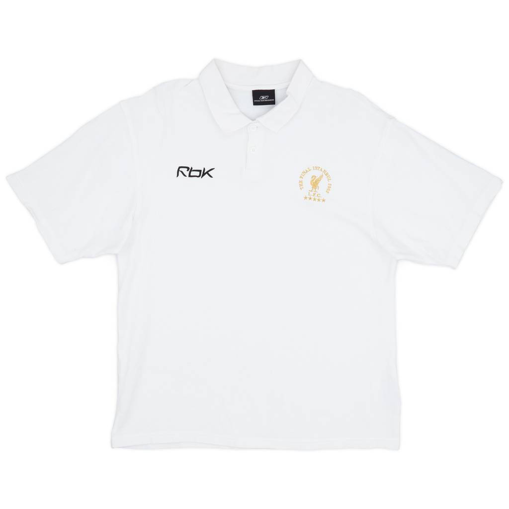 2005-06 Liverpool 'Istanbul 2005' Reebok Polo Shirt - 9/10 - (L)