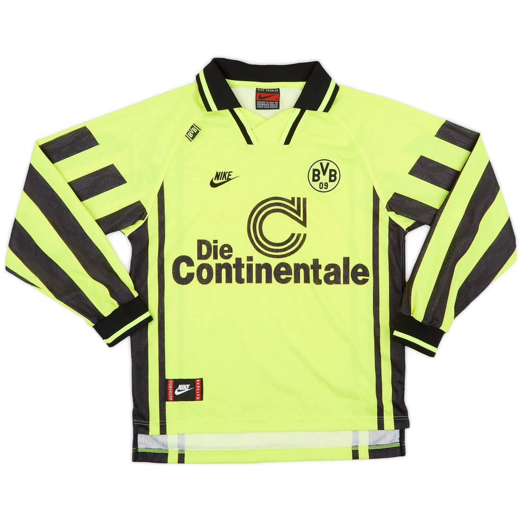1996-97 Borussia Dortmund Home L/S Shirt - 9/10 - (M)