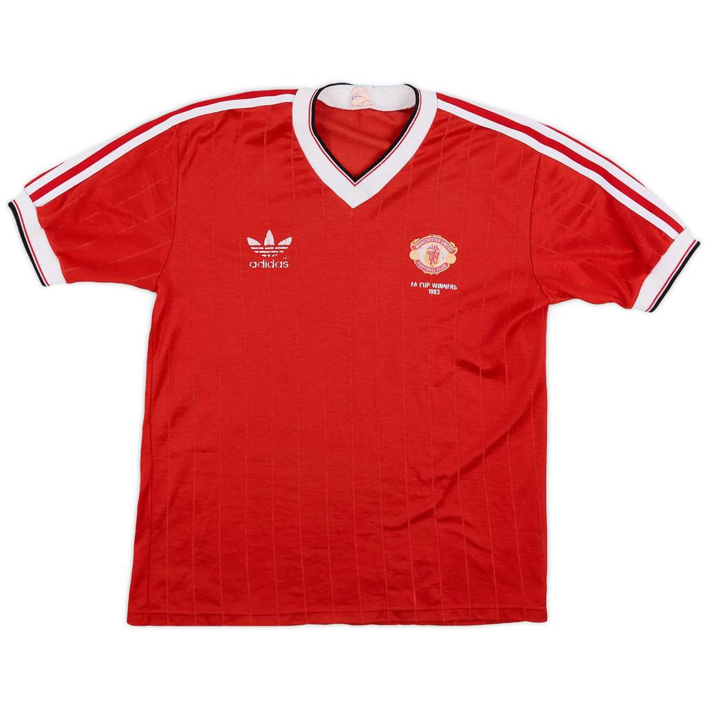 1982-84 Manchester United 'FA Cup Winners' Home Shirt - 5/10 - (L)