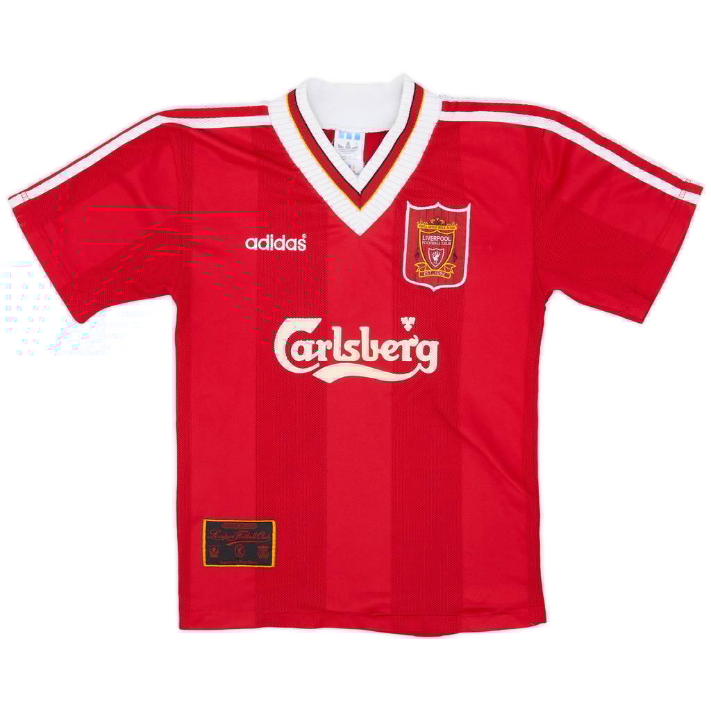 1995-96 Liverpool Home Shirt - 8/10 - (XS)
