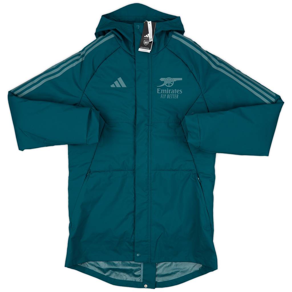 2023-24 Arsenal adidas Hooded Padded Rain Jacket (S)