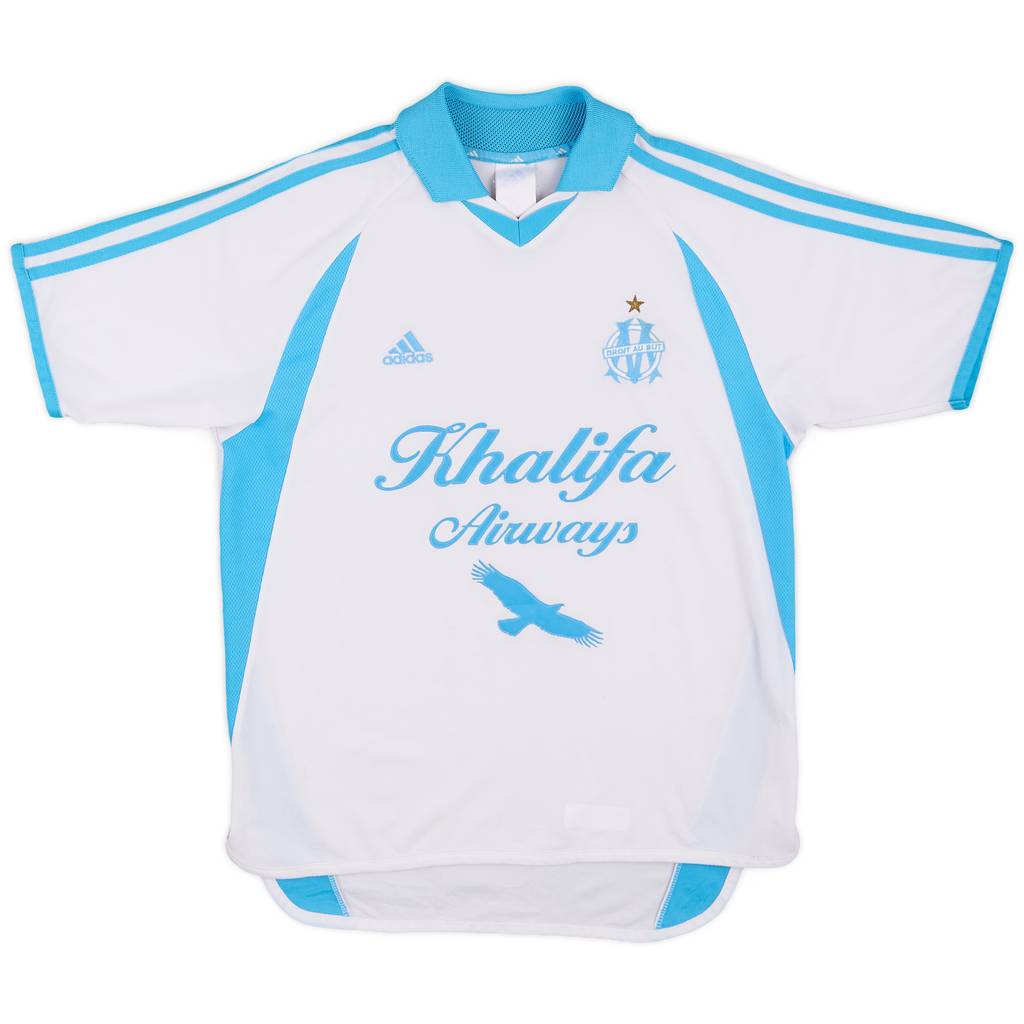 2001-02 Olympique Marseille Home Shirt - 7/10 - (Y)