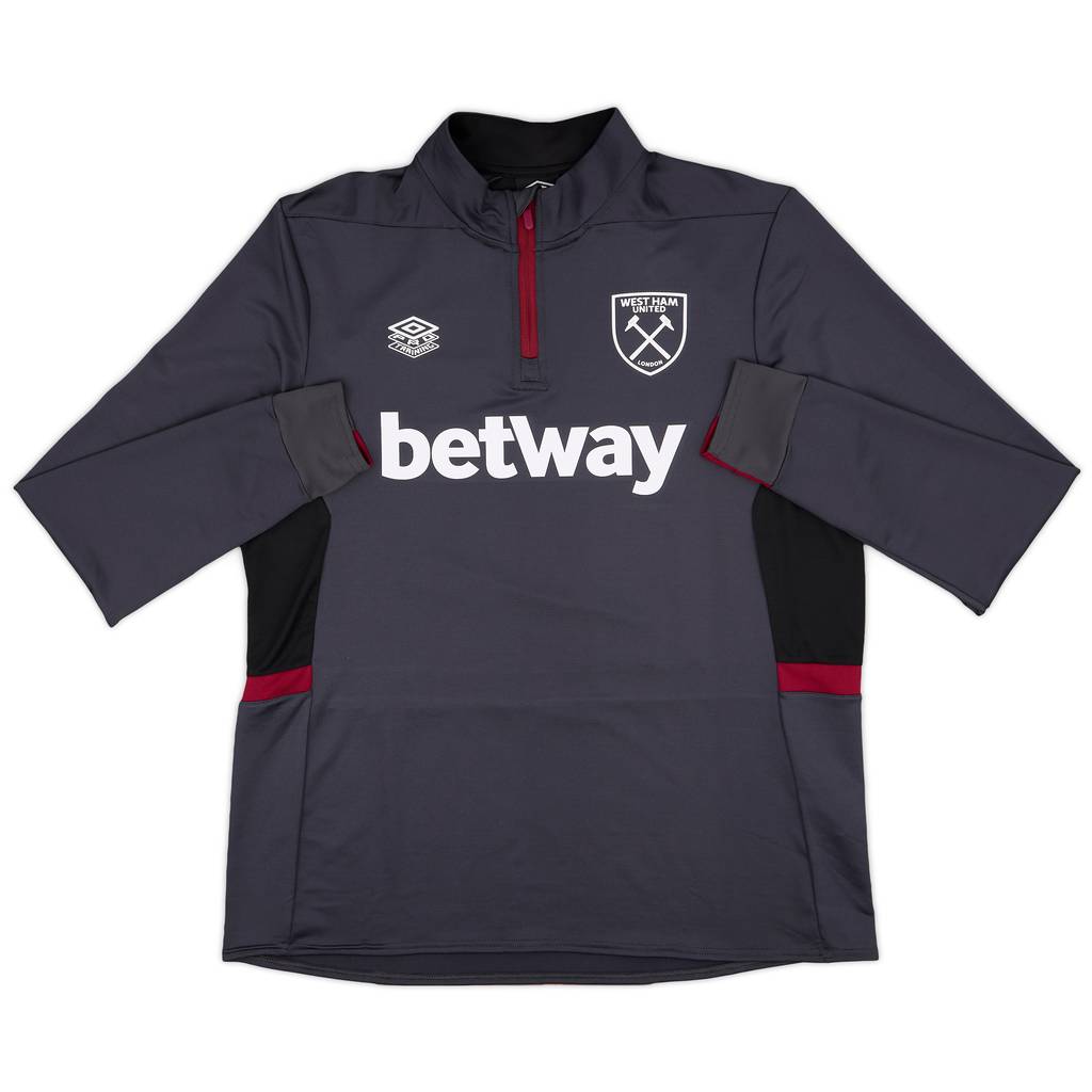 2020-21 West Ham Umbro 1/4 Zip Training Top - 10/10 - (XXL)
