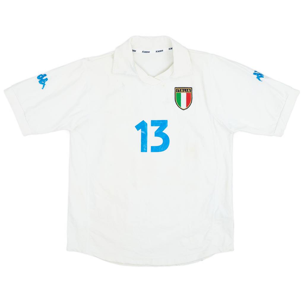 2001-02 Italy Women Away Shirt #13 - 4/10 - (Women's XL)