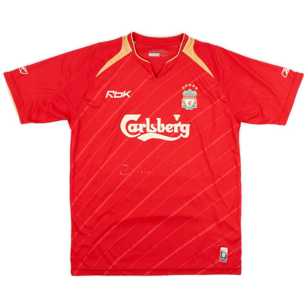 2005-06 Liverpool CL Home Shirt - 3/10 - (M)