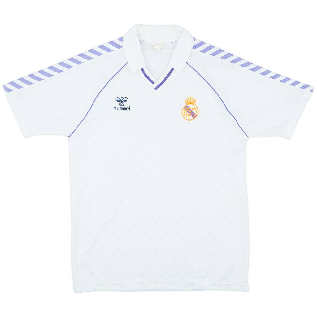 1986-88 Real Madrid Home Shirt - 5/10 - (L)