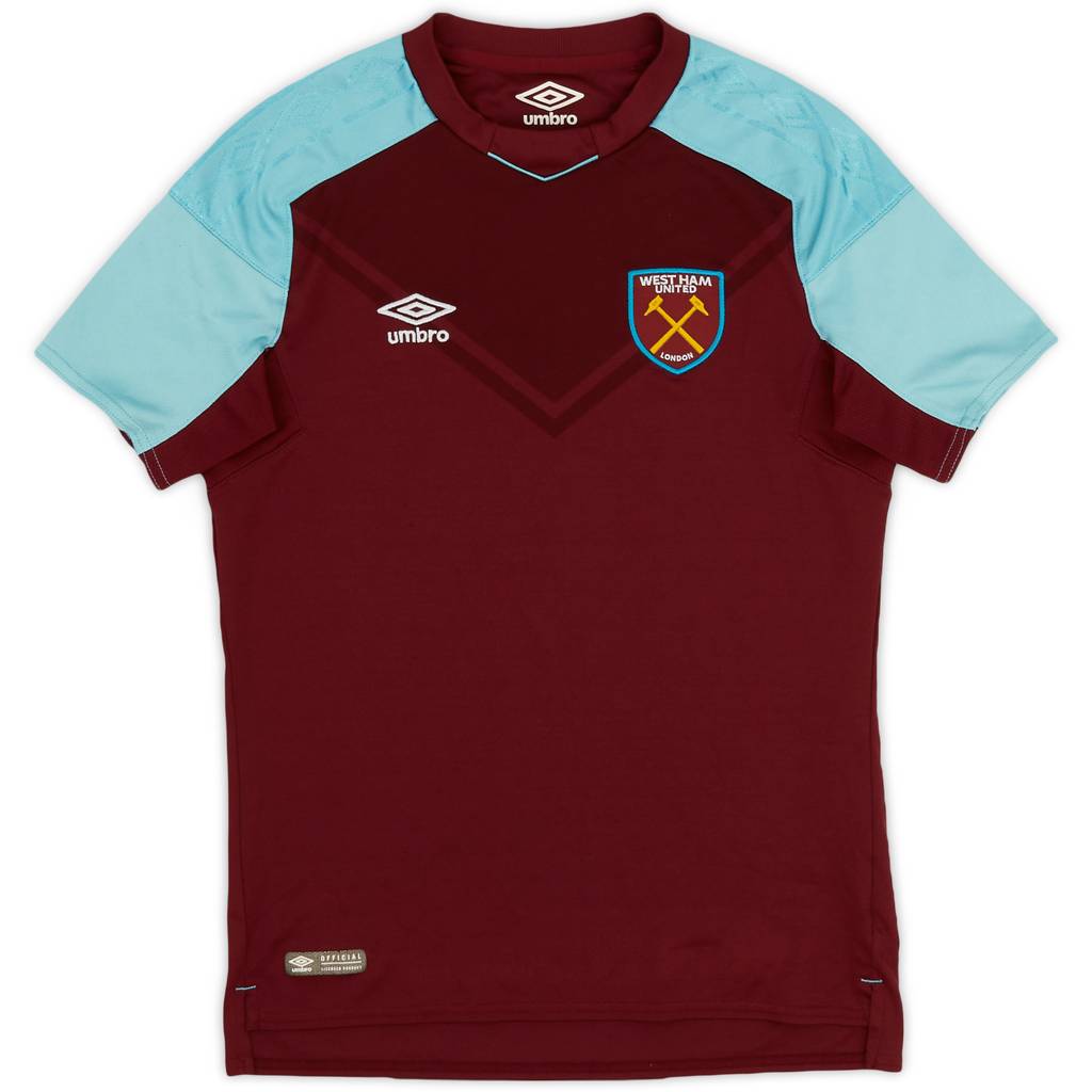 2017-18 West Ham Home Shirt - 9/10 - (L.Boys)