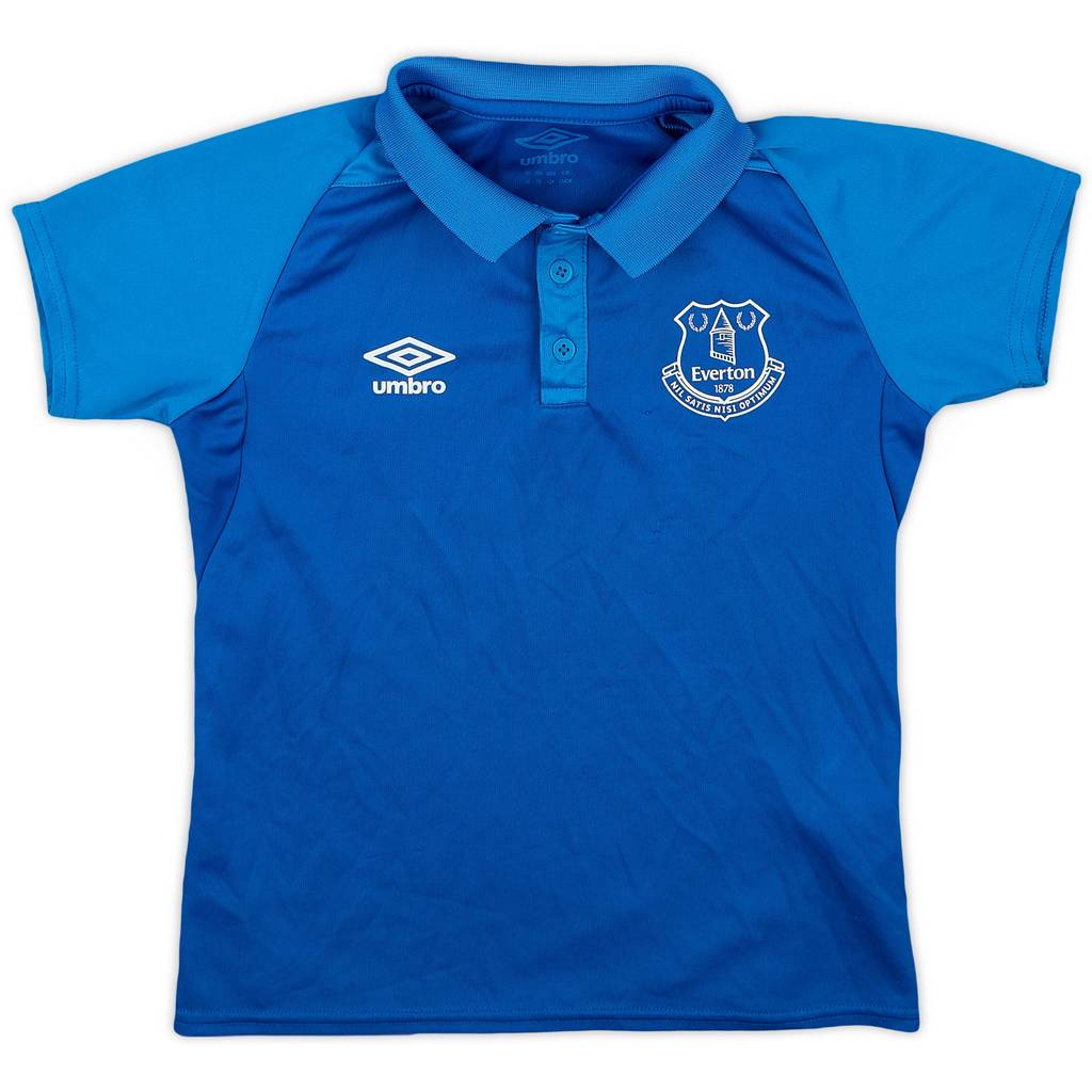 2019-20 Everton Umbro Polo Shirt - 7/10 - (S.Boys)